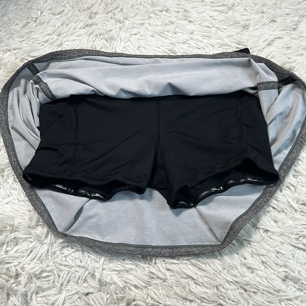 Lululemon Pace Rival Skirt (Tall) *No Panels 15" Heather Lux Multi Black / Black - Picture 3 of 6